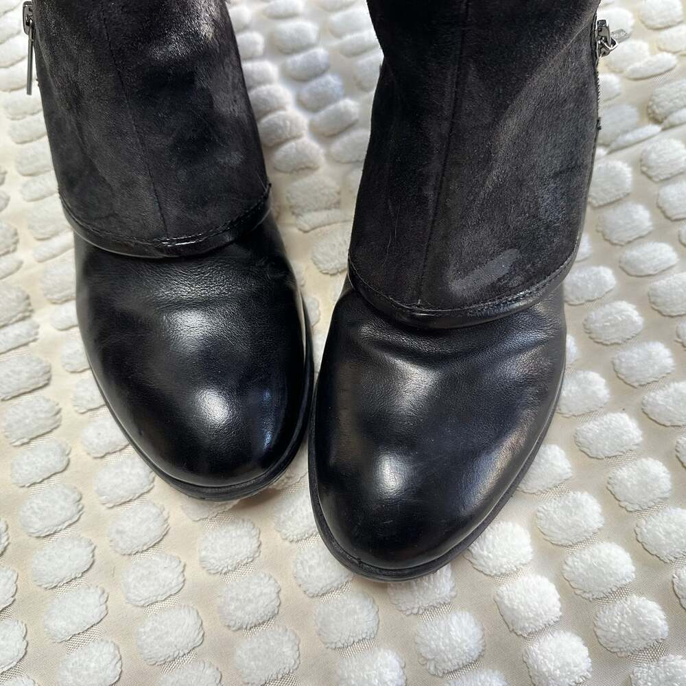 Whimsy Goth Donald J Pliner 'Devi4' Boot Black Leather Size 7M - Picture 4 of 6